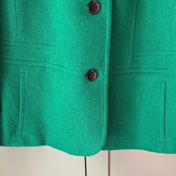 NWOT Talbots Vibrant Green Lined Jacket SZ 16 Never Worn. Beautiful color! - Picture 6 of 13